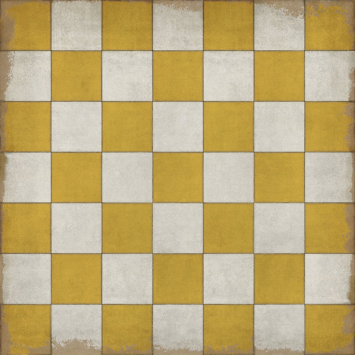 Vintage Vinyl Rug - Pattern 7 - Check Yourself