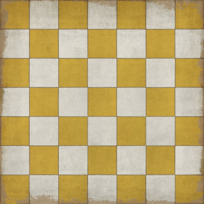 Vintage Vinyl Rug - Pattern 7 - Check Yourself