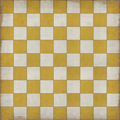 Vintage Vinyl Rug - Pattern 7 - Check Yourself
