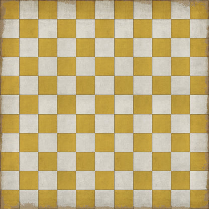 Vintage Vinyl Rug - Pattern 7 - Check Yourself