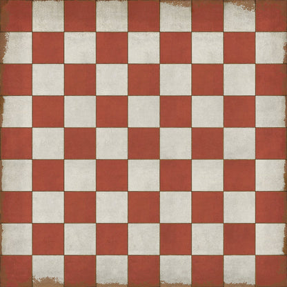Vintage Vinyl Rug - Pattern 7 - Checked Out