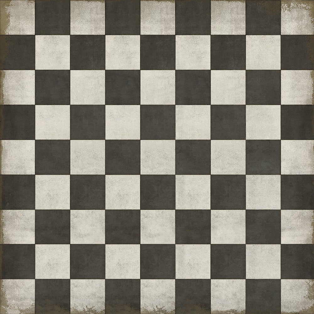 Vintage Vinyl Rug - Pattern 7 - Checkered Past
