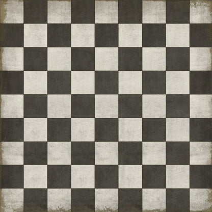 Vintage Vinyl Rug - Pattern 7 - Checkered Past