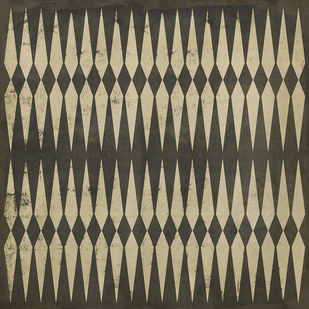 Vintage Vinyl Rug - Pattern 8 - Backgammon
