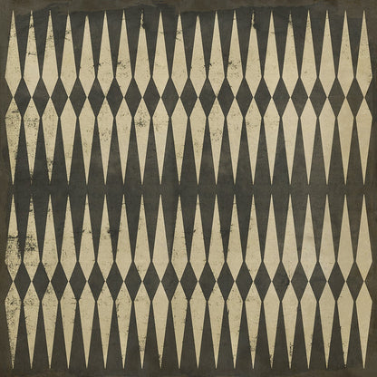 Vintage Vinyl Rug - Pattern 8 - Backgammon