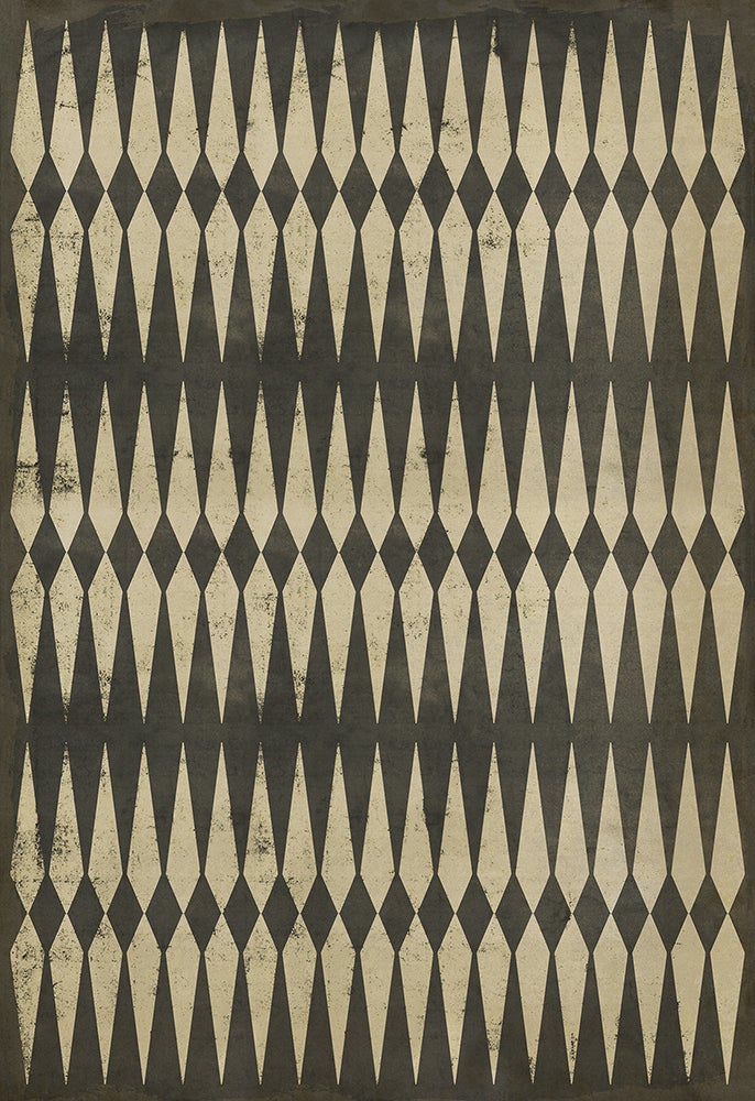 Vintage Vinyl Rug - Pattern 8 - Backgammon