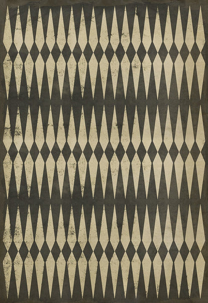 Vintage Vinyl Rug - Pattern 8 - Backgammon