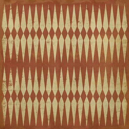 Vintage Vinyl Rug - Pattern 8 - Dante's Inferno