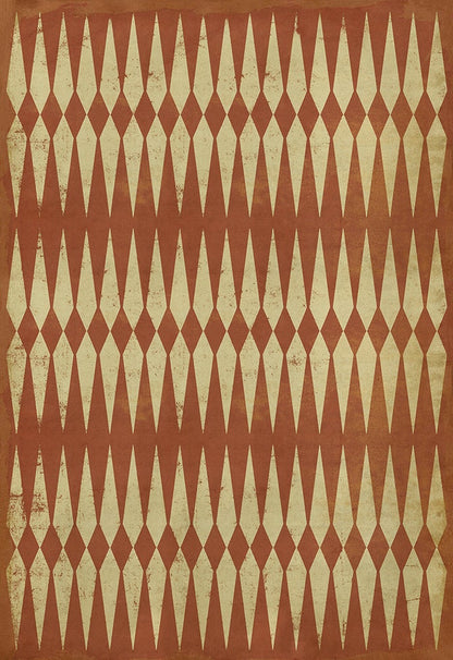 Vintage Vinyl Rug - Pattern 8 - Dante's Inferno