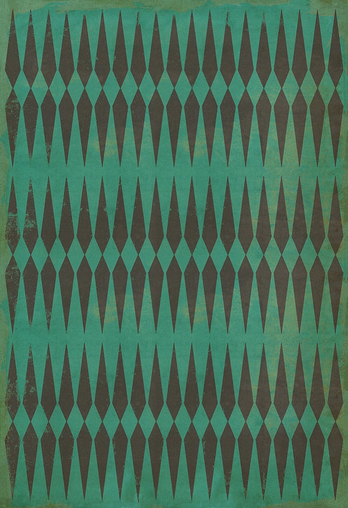 Vintage Vinyl Rug - Pattern 8 - Frankenstein