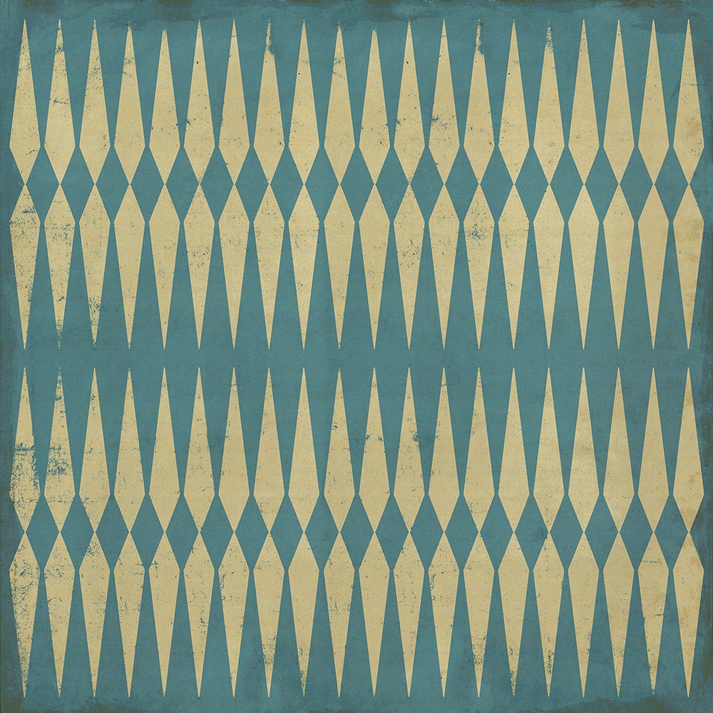 Vintage Vinyl Rug - Pattern 8 - Lady of the Lake