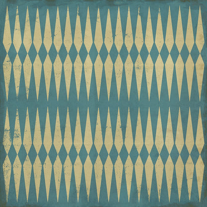 Vintage Vinyl Rug - Pattern 8 - Lady of the Lake