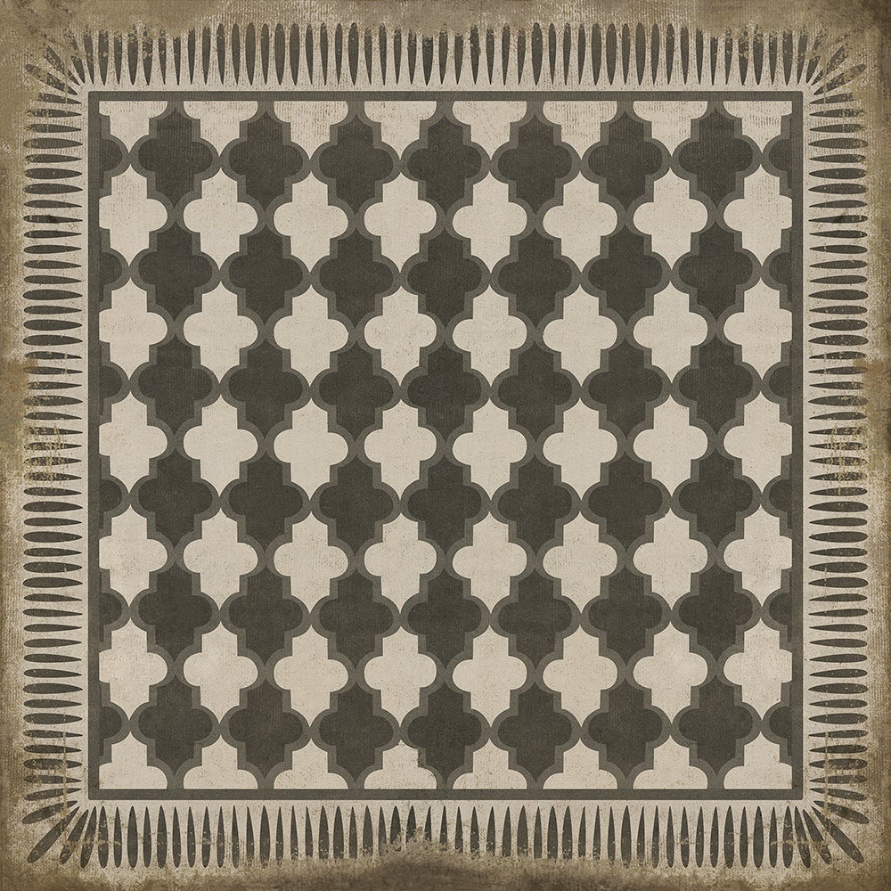 Vintage Vinyl Rug - Pattern 10 - Open Sesame