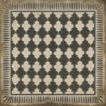 Vintage Vinyl Rug - Pattern 10 - Open Sesame