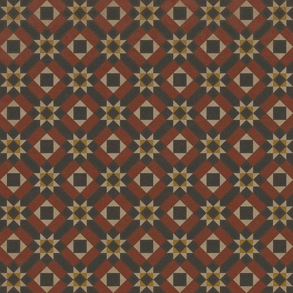 Vintage Vinyl Rug - Pattern 14 - Great Expectations
