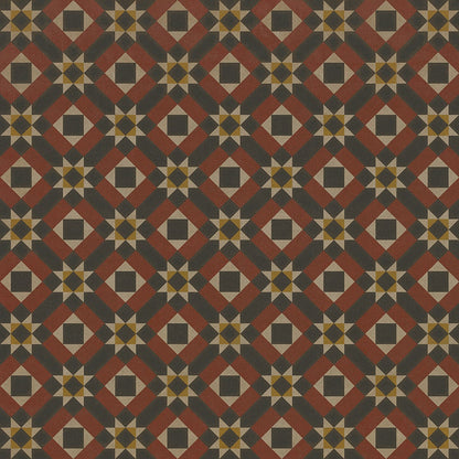 Vintage Vinyl Rug - Pattern 14 - Great Expectations