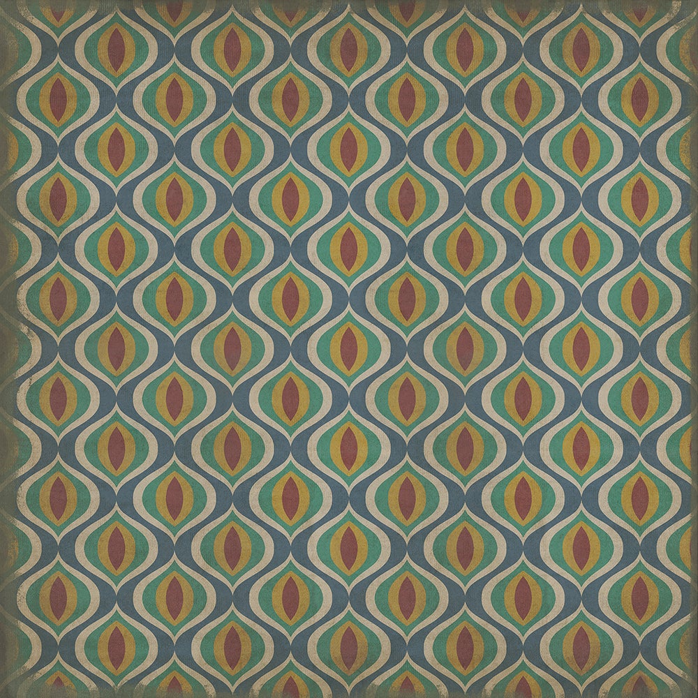 Vintage Vinyl Rug - Pattern 15 - Constantinople