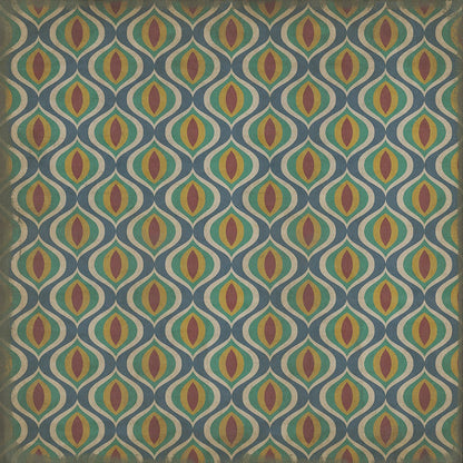 Vintage Vinyl Rug - Pattern 15 - Constantinople