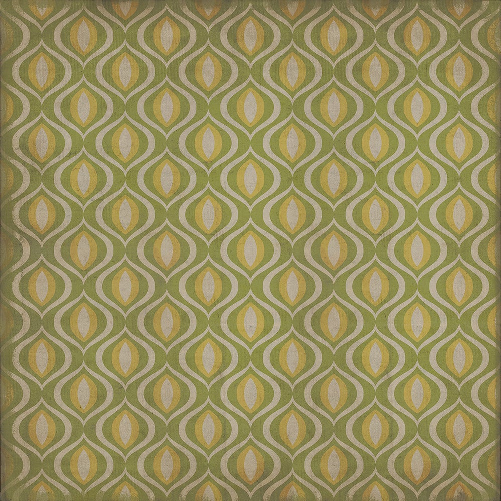 Vintage Vinyl Rug - Pattern 15 - Eye of Newt