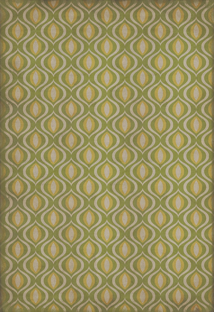 Vintage Vinyl Rug - Pattern 15 - Eye of Newt
