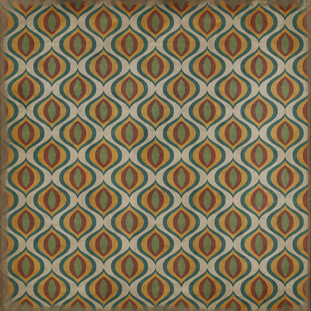 Vintage Vinyl Rug - Pattern 15 - Svengali