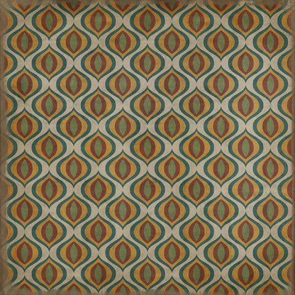 Vintage Vinyl Rug - Pattern 15 - Svengali