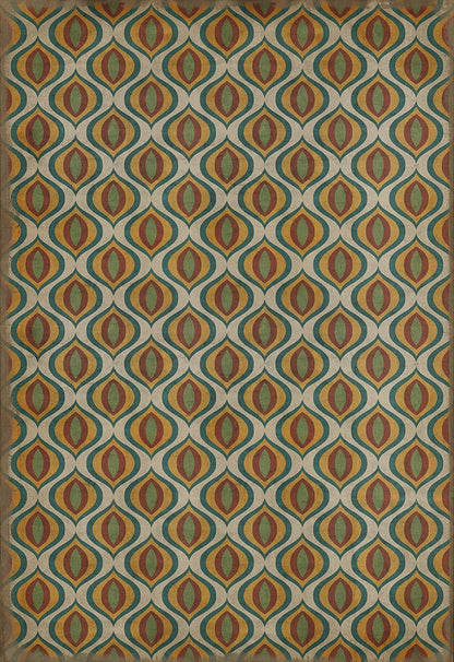 Vintage Vinyl Rug - Pattern 15 - Svengali