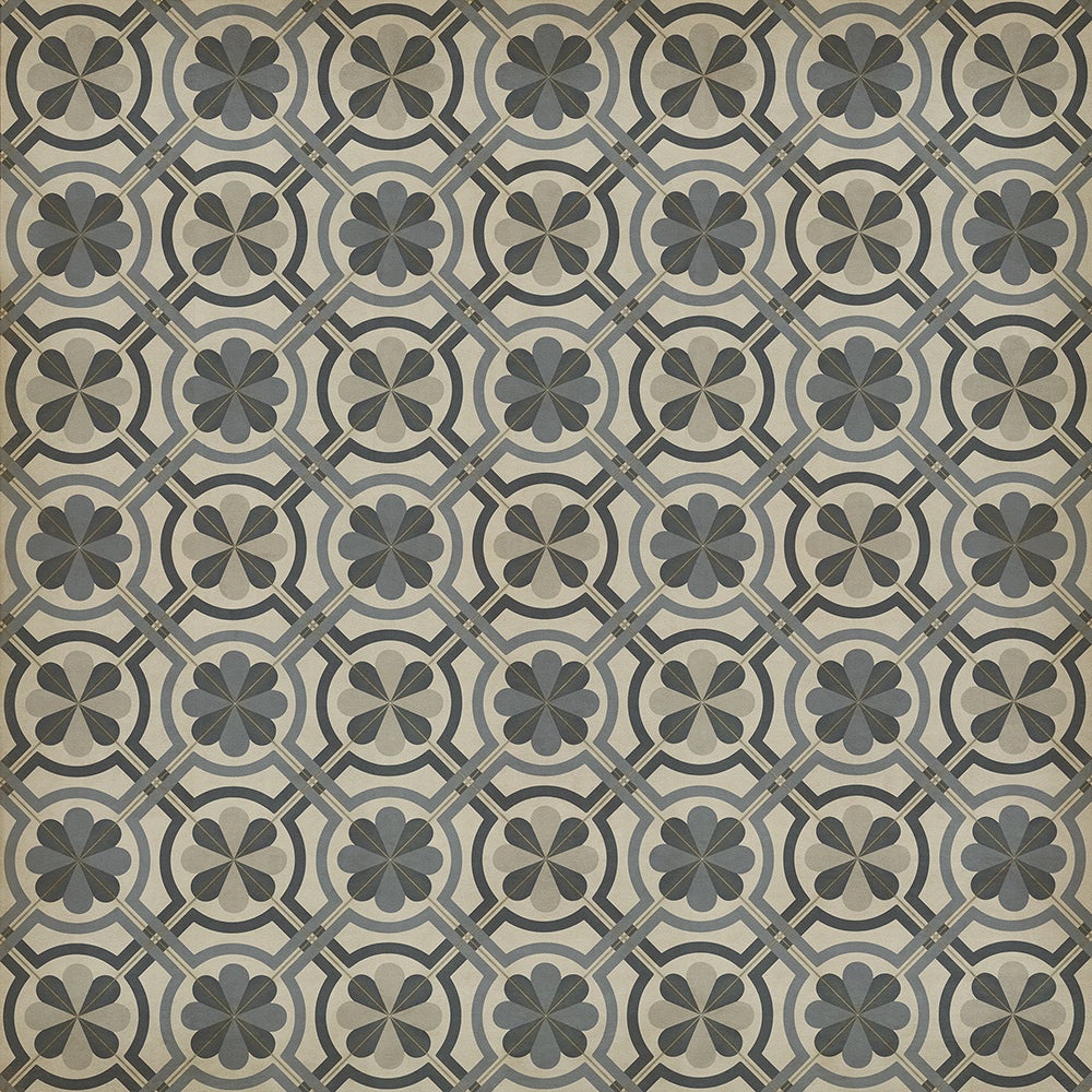 Vintage Vinyl Rug - Pattern 19 - Madame Curie