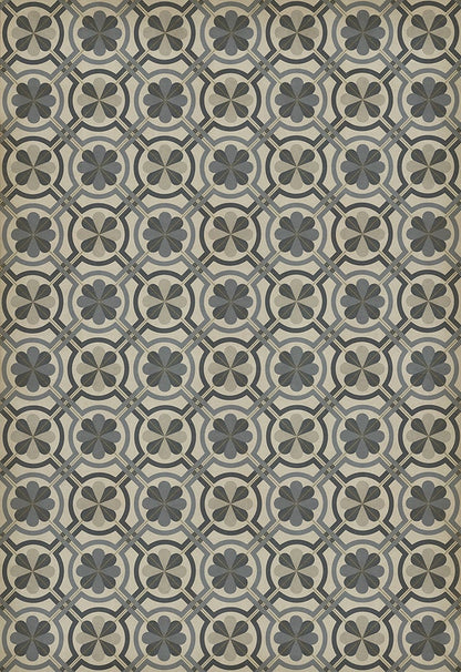 Vintage Vinyl Rug - Pattern 19 - Madame Curie