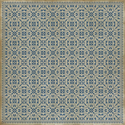 Vintage Vinyl Rug - Pattern 21 - Mad Hatter Tea Party