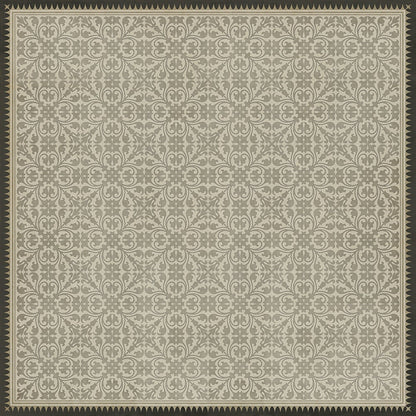 Vintage Vinyl Rug - Pattern 21 - the White Knight