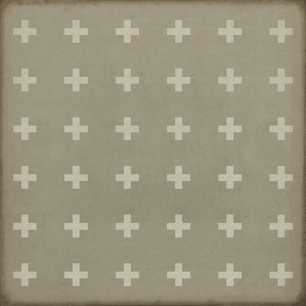 Vintage Vinyl Rug - Pattern 24 - Kalamos