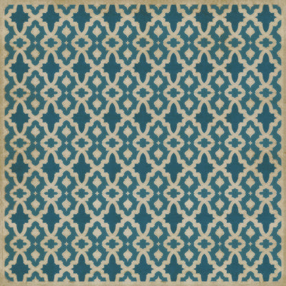 Vintage Vinyl Rug - Pattern 31 - the Blue Mosque