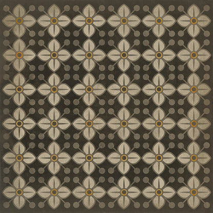 Vintage Vinyl Rug - Pattern 32 - Daffodils