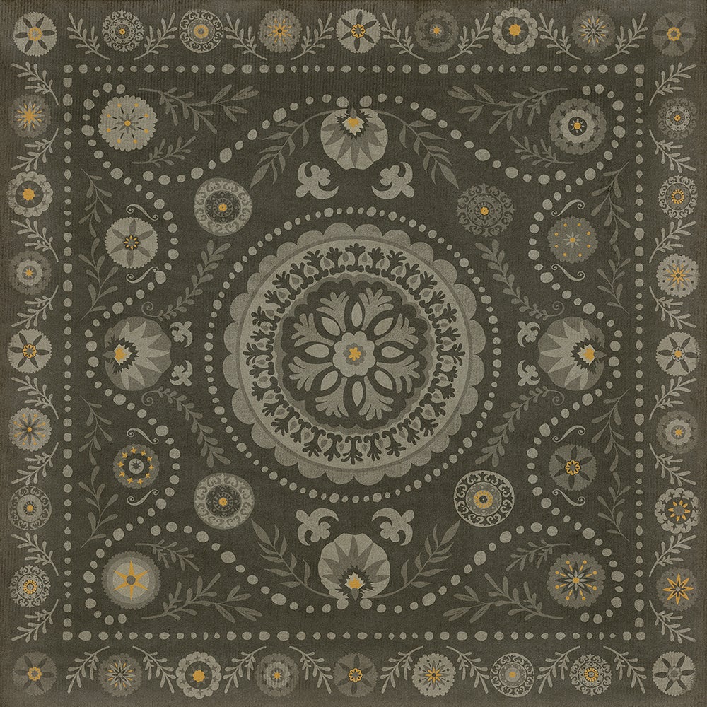 Vintage Vinyl Rug - Pattern 38 - L'etat C'est Moi