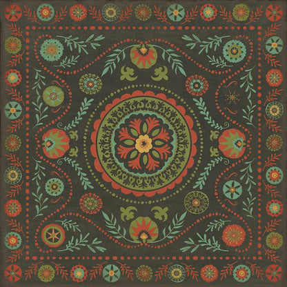 Vintage Vinyl Rug - Pattern 38 - State of Mind