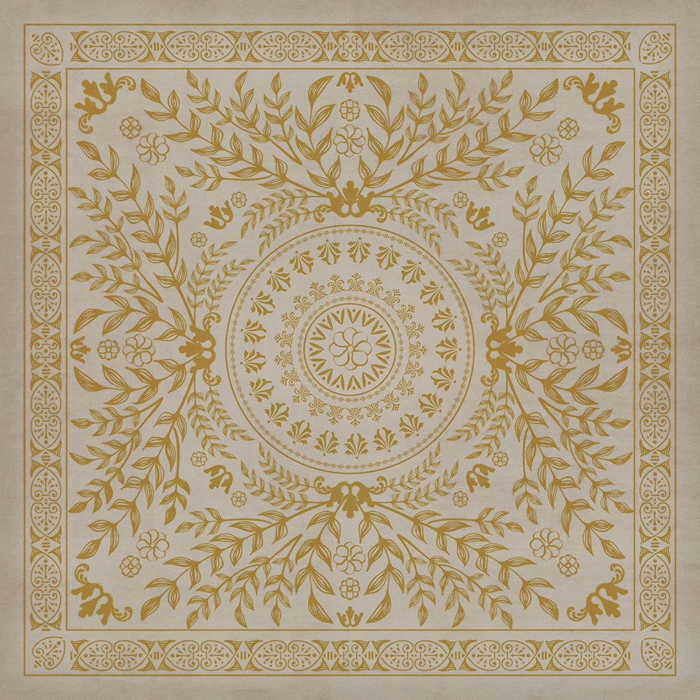 Vintage Vinyl Rug - Pattern 40 - Versailles