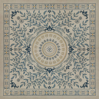 Vintage Vinyl Rug - Pattern 40 - Villa dEste