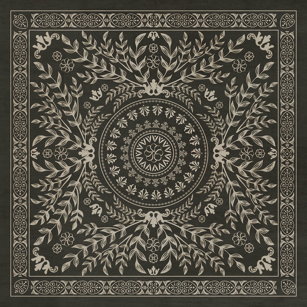 Vintage Vinyl Rug - Pattern 40 - Villa Lante