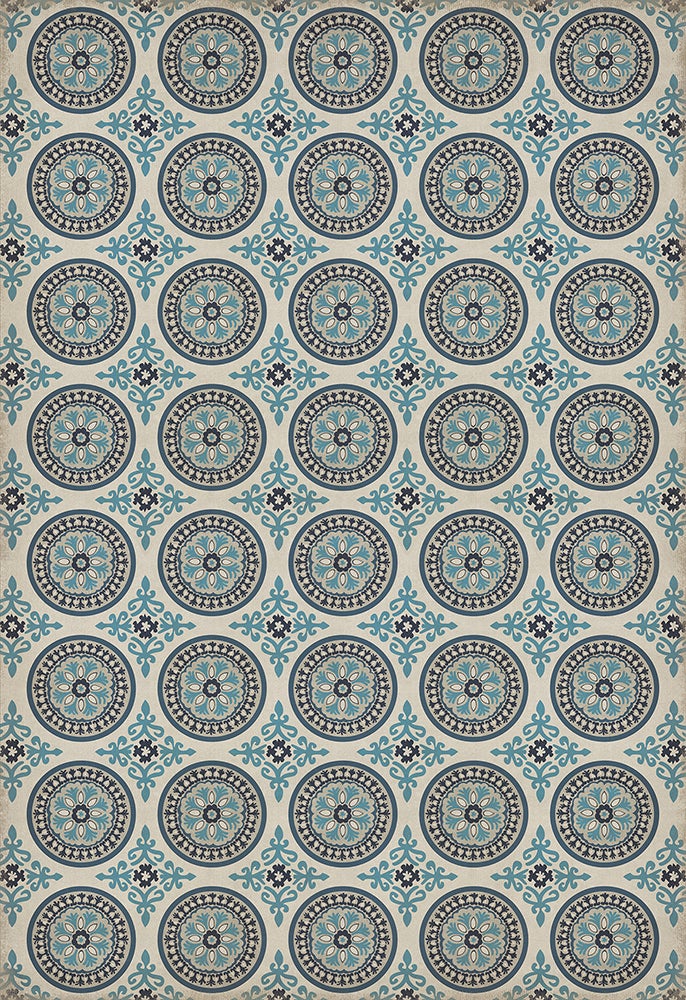 Vintage Vinyl Rug - Pattern 43