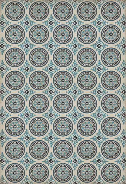 Vintage Vinyl Rug - Pattern 43