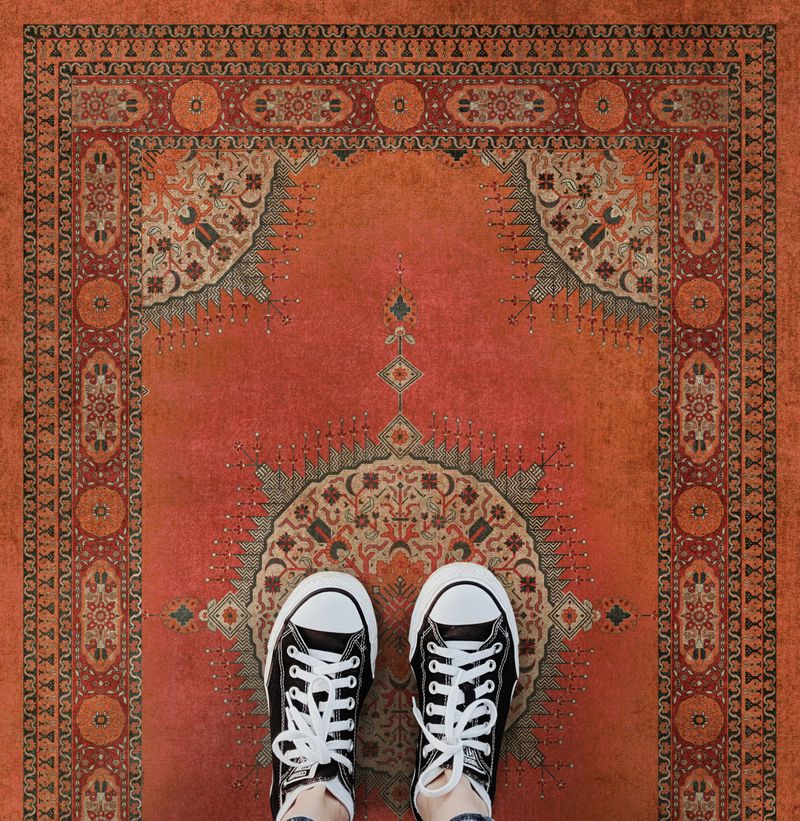 Vintage Vinyl Rug - Tabriz - Amesha