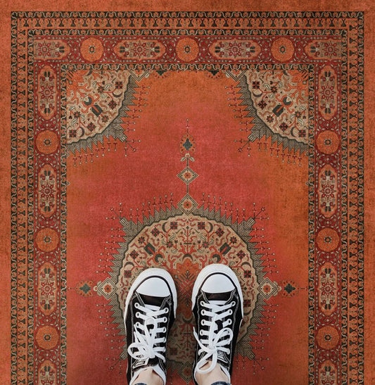 Vintage Vinyl Rug - Tabriz - Amesha