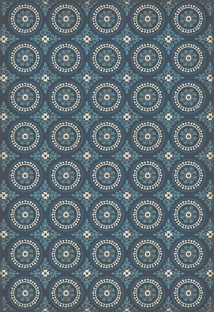 Vintage Vinyl Rug - Pattern 43