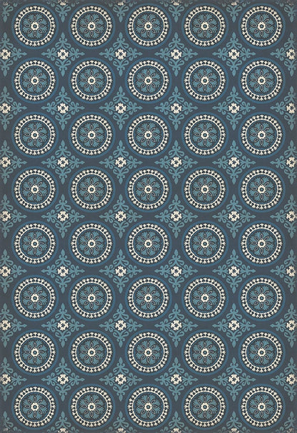 Vintage Vinyl Rug - Pattern 43