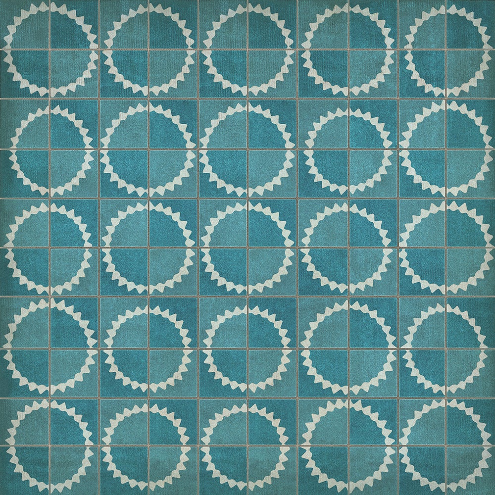 Vintage Vinyl Rug - Pattern 46 - Stellar