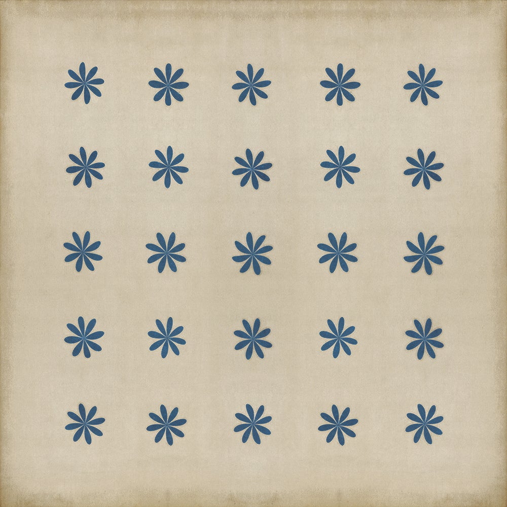 Vintage Vinyl Rug - Pattern 48 - Cloche