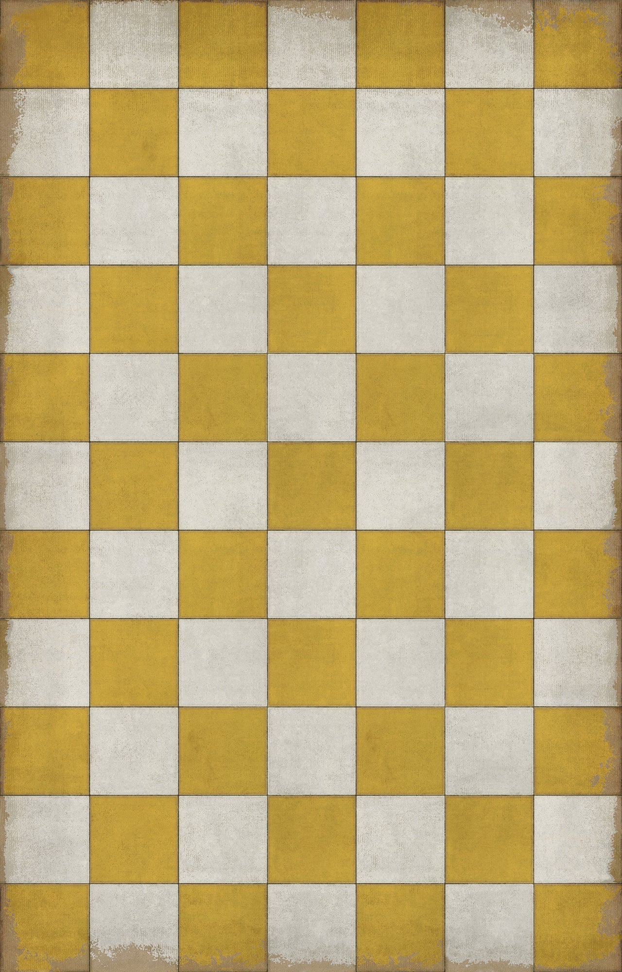Vintage Vinyl Rug - Pattern 7 - Check Yourself
