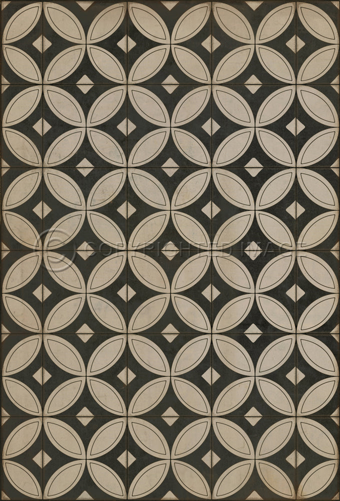 Vintage Vinyl Rug - Pattern 70 - Holy Night