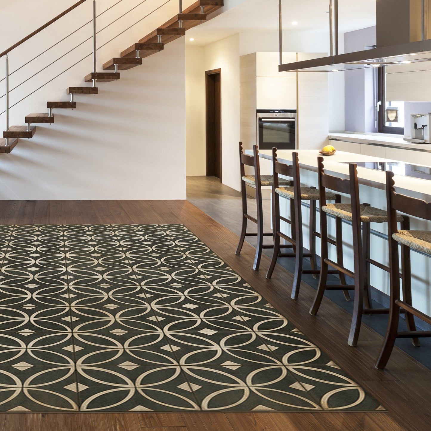 Vintage Vinyl Rug - Pattern 70 - Marry the Night